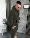 Чоловічий флісовий костюм хакі №103746 - фото 4