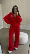 Спортивний костюм червоного кольору №97460 - фото 1