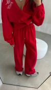 Спортивний костюм червоного кольору №97460 - фото 2
