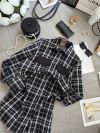 Стильна подовжена сорочка в клітинку №97469 - фото 4