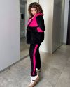 Мегакрутий спортивний костюм велюр з яскравими вставками №97512 - фото 2