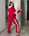 Мегакрутий спортивний костюм велюр з яскравими вставками №97517 - фото 6