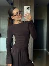 Базовий костюм шоколадний №97577 - фото 2