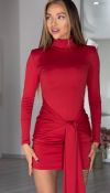Елегантна сукня в довжині міні шлейф на поясі, який підкреслить твою індивідуальність №97598 - фото 2
