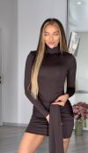 Елегантна сукня в довжині міні шлейф на поясі, який підкреслить твою індивідуальність №97599 - фото 2