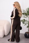 Стильний брючний костюм з еластичної тканини №97926 - фото 2