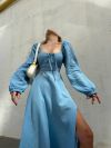 Муслінова сукня в блакитному кольорі №97977 - фото 2
