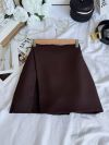 Спідниця-шорти шоколадний колір №97999 - фото 2