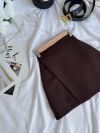 Спідниця-шорти шоколадний колір №97999 - фото 4
