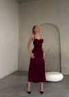 Сукня марсала яка зведе всіх з розуму №98007 - фото 1