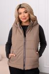 Комфортна жилетка мокко №98040 - фото 1