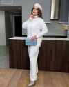 Костюм двійка молочний №98059 - фото 3