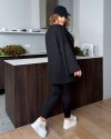 Костюм (лонг+лосіни) чорний №98079 - фото 4