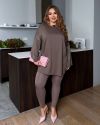 Костюм (лонг+лосіни) капучино №98082 - фото 2
