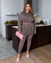 Костюм (лонг+лосіни) капучино №98082 - фото 4