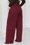 Неймовірно стильні штани бургунді №98136 - фото 3