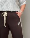 Жіночі штани спортивного типу шоколад №98159 - фото 7