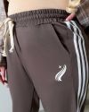 Жіночі штани спортивного типу мокко №98164 - фото 2
