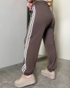 Жіночі штани спортивного типу мокко №98164 - фото 5
