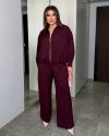 Стильний костюм бургунді №98167 - фото 3