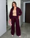 Стильний костюм бургунді №98167 - фото 4
