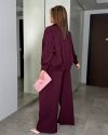 Стильний костюм бургунді №98167 - фото 6