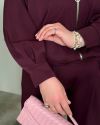Стильний костюм бургунді №98167 - фото 7