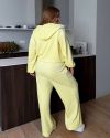 Велюровий спорт костюм жовтий №98171 - фото 3