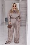 Трендовий костюм бежевий №98176 - фото 1