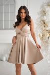 Атласна сукня бежевий №98215 - фото 1