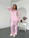 Шовкова піжама рожева №98223 - фото 3