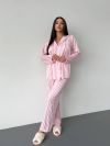 Шовкова піжама рожева №98223 - фото 4
