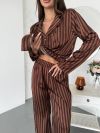 Шовкова піжама шоколад №98226 - фото 3