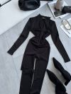 Комфортний та максимально стильний комбінезон чорний №98264 - фото 3