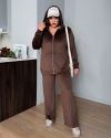 Жіночий костюм шоколад №98344 - фото 4