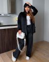 Жіночий костюм чорний №98345 - фото 1