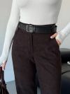Штани вельвет шоколад №98386 - фото 4