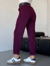Штани вельвет бордо №98390 - фото 6