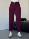 Штани вельвет бордо №98390 - фото 7