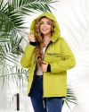 Весняна куртка лайм №98400 - фото 3