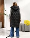 Жилетка для пишних дам чорна №98414 - фото 5