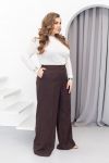 Класичні брюки шоколад №98421 - фото 1