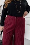 Класичні брюки бордо №98424 - фото 3