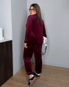 Жіночий топовий костюм бордо №98459 - фото 6