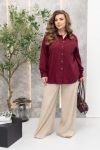 Сорочка бордо №98495 - фото 4
