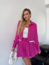 Костюм (жакет та спідниця-шорти) малина №98593 - фото 5