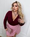 Кофта бордова №98603 - фото 3