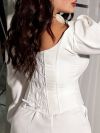 Блуза-корсет молочний №98609 - фото 3