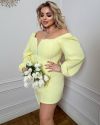 Блуза-корсет жовтий №98610 - фото 4