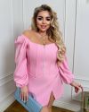 Блуза-корсет рожевий №98612 - фото 1